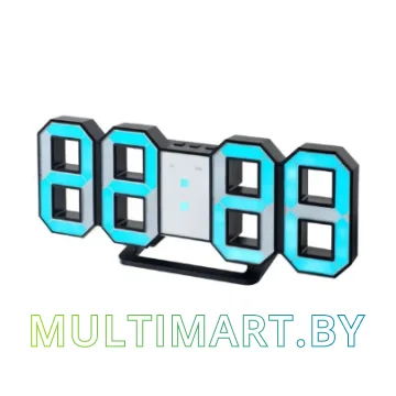 Настольные часы Perfeo Luminous PF-663 (черный/синий)